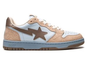 A Bathing Ape Bape Court Sta Beige Blue.jpg