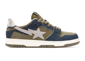 A Bathing Ape Bape SK8 Sta Navy Khaki Grey.jpg