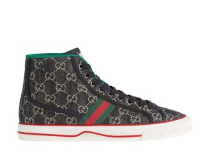 Gucci Tennis 1977 High Top Black Mini GG