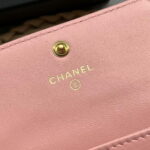 chanel ap1790 19 flap card holder shiny lambskin gold tone ruthenium finish metal pink 008 luxibags.ru .jpg