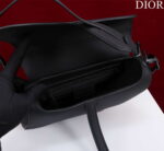 dior m0456 mini saddle bag with strap plain matte black calfskin 006 luxibags.ru .jpg